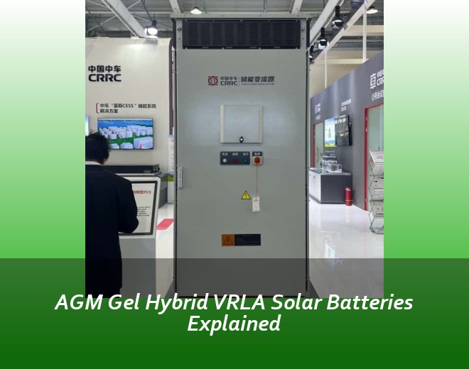 AGM Gel Hybrid VRLA Solar Batteries Explained